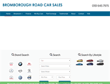 Tablet Screenshot of bromboroughroadcarsales.co.uk